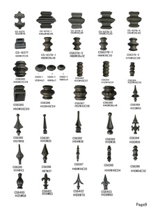 Componentes de repuestos de hierro forjado de 102x27mm Elementos forjados Piki para valla de puerta - Product Image 4