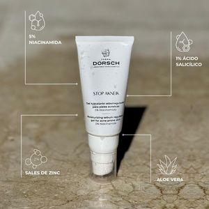 STOP AKNEIK Traitement de l'acné avec de la niacinamide et de l'acide salicylique pour les peaux sujettes à l'acné, tube sans air de 50 ml - Product Image 1