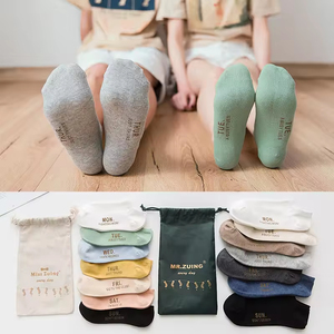 Chaussettes basses de sport en coton personnalisées avec logo – Nouveauté tendance pour hommes et femmes (modèle couple) - Product Image 5
