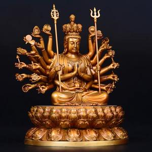 Украшение буддийского храма, тысячная статуя Гуаньинь, традиционная статуя фэн-шуй, латунные бронзовые статуи Будды - Product Image 2