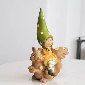 งานฝีมือทำจากเรซินคำพังเพยของโนมของตกแต่งสวนรูปดาวแคระน่ารักสำหรับกลางแจ้ง - Product Image 3