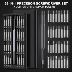 Juego de Destornilladores Magnéticos Portátiles 63 en 1, Kit de Herramientas de Reparación Personalizable con Mango de Acero, Soporte OEM - Product Image 2