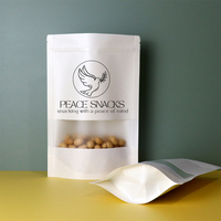Sachet d'emballage alimentaire en plastique imprimé sur mesure pour noix, chips et snacks, type pochette stand-up, vente en gros