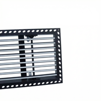 Grille de ventilation linéaire encastrée sans cadre en aluminium pour climatisation centrale, montage encastré, adaptée aux applications au plafond et au mur
