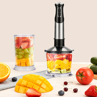 1000W Fruit- en groentemolen, handmatige staafmixer, multifunctionele elektrische blender van roestvrij staal