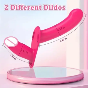 Arnés con Correa de Silicona Suave, Dildo Doble, Vibrador de Punto G, Control Remoto, Juguete Sexual para Parejas, Venta al Por Mayor - Product Image 1