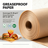 Papier d'emballage alimentaire sur mesure, résistant à la graisse, de qualité alimentaire, pour hamburger, pain, pizza, charcuterie, biodégradable