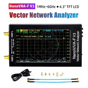 Analyseur de réseau NanoVNA-F V3 1 MHz-6 GHz avec écran 43 pouces, analyseur d'antenne VHF, 801 points de balayage, noir - Product Image 4