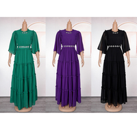 H & D Robes à la mode africaine pour femmes de taille plus robes longues