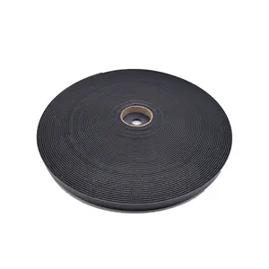 Zwarte Dubbelzijdige Elastische Haak En Lus Zelfklevende Kraan Voor Tassen Kledingstukken Schoenen Gemaakt Van Polyester Smeltlijm - Product Image 2