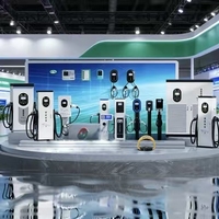 Borne de recharge rapide pour véhicules électriques – Équipement commercial pour parkings