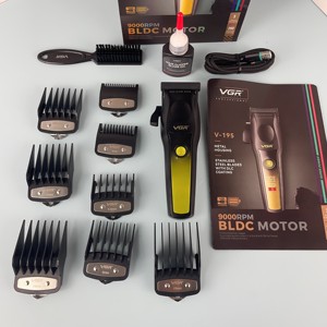Cortadora de Pelo Profesional Recargable <span class=keywords><strong>Vgr</strong></span> V-195 Salon Barber con <span class=keywords><strong>Motor</strong></span> Bldc de 9000 rpm para Hombre - Product Image 4