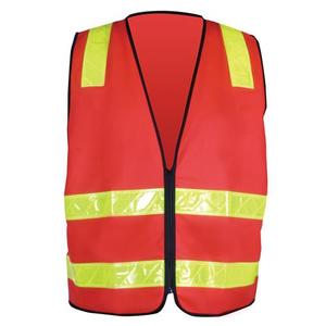 <span class=keywords><strong>Gilet</strong></span> de sécurité réfléchissant imperméable 100% polyester <span class=keywords><strong>gilet</strong></span> de travail haute visibilité pour les travailleurs de nuit de cyclisme de construction - Product Image 4