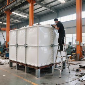 Réservoir d'eau modulaire en fibre de verre 70KW 3000L/heure 220v pour les industries de vente au détail de restaurants de construction - Product Image 2