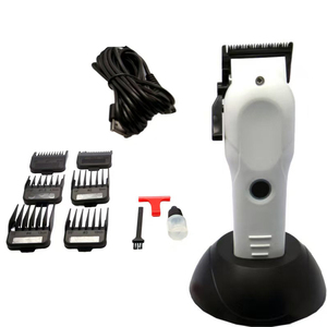 Tondeuse à cheveux professionnelle de haute qualité à vitesse réglable avec 6 limitateurs, autonomie de 4,5 heures, pour barbier - Product Image 4