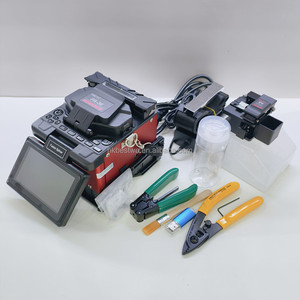 FA-36 Fusionneuse de fibres optiques automatique à quatre moteurs, machine de soudage de fibres optiques multi-langues, applications FTTH, épissurage en 8 secondes - Product Image 3