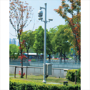 गैल्वनाइज्ड 10एम 12एम 15एम स्ट्रीट कैंटिलीवर पॉलीगोनल कॉनिकल गैन्ट्री सीसीटीवी पोल ट्रैफिक सुरक्षा कैमरा पोल - Product Image 2