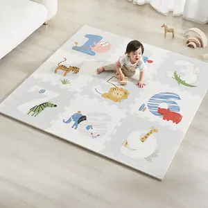 KUB Eco-friendly Custom Assembled Baby Crawling Mat Folding Waterproof Cartoon Children Crawl Soft XPE Foam Baby Play Mat