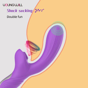 Nuevo Dildo de Doble Acción para Mujeres, Succión Simultánea del Clítoris y Vibración Vaginal, Dildo de Silicona Impermeable y Seguro para el Cuerpo - Product Image 2