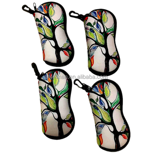 맞춤형 휴대용 네오프렌 안경 파우치 지퍼가 달린 튼튼한 소프트 선글라스 케이스 - Product Image 1