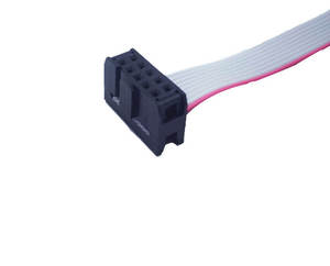 สายเคเบิลแบบแบน 10 พิน IDC ตัวเมีย ขนาด 2.54 มม. พร้อมหัวต่อ D-sub 9 พิน DB9 ตัวผู้ - Product Image 3