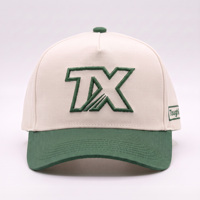 Casquette de baseball vintage bicolore à 5 panneaux avec broderie 3D, casquettes structurées avec broderie latérale, chapeaux personnalisés pour le quotidien et l'extérieur