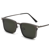 Lunettes de soleil magnétiques 3-en-1 pour hommes, verres polarisés TAC, vision nocturne, anti-lumière bleue, lunettes de soleil 7012-2