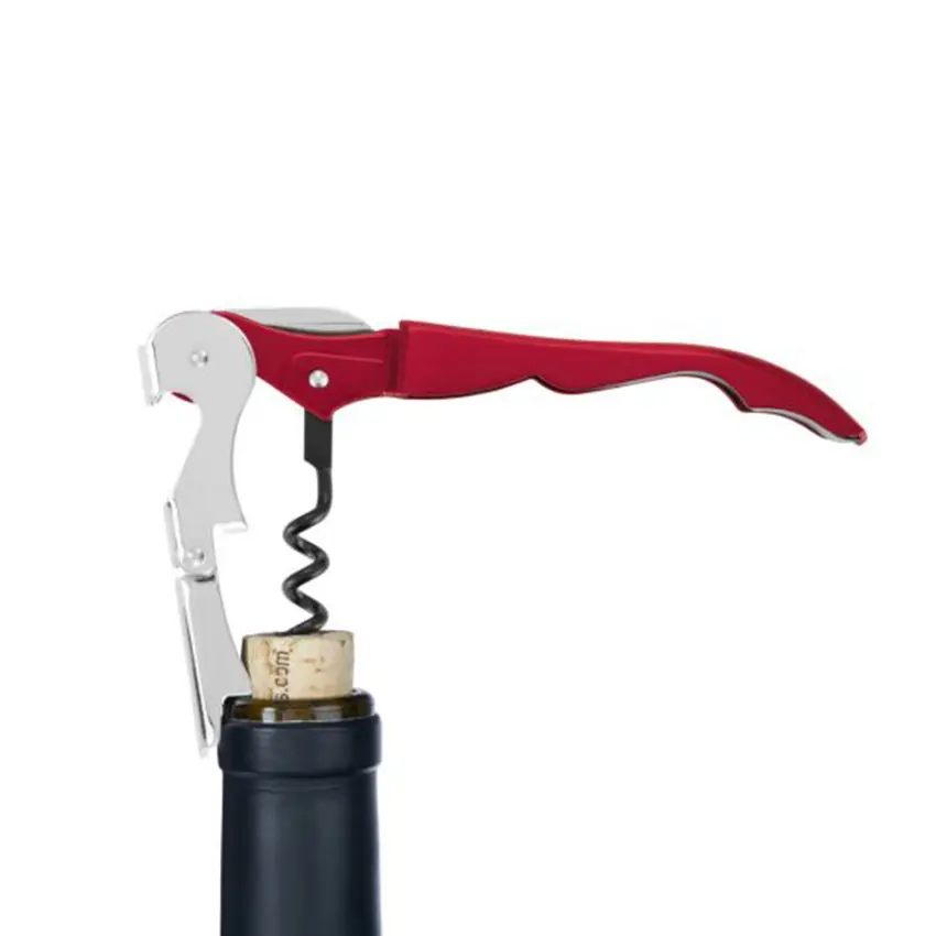 Forkry classic double-hinged stainless steel wine opener beer bottle opener corkscrew