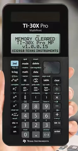 TI-30X โปรเครื่องคิดเลขวิทยาศาสตร์ จอแสดงผล MathPrint พลังงานแสงอาทิตย์ สีดำ 12 หลัก - Product Image 4