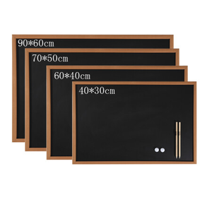 <span class=keywords><strong>Grand</strong></span> <span class=keywords><strong>tableau</strong></span> noir <span class=keywords><strong>mural</strong></span> rustique en bois avec cadre magnétique, <span class=keywords><strong>tableau</strong></span> d'affichage pour messages - Product Image 3