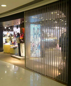 Chất lượng cao pha lê PVC nhựa thiết kế đồ họa thương mại cửa nhựa hiện đại gấp PVC nhựa cửa trượt cho phòng tắm - Product Image 5