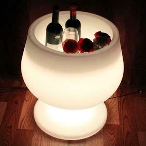 Kotak pendingin plastik Rotomolded furnitur Bar pendingin anggur dan ember es bercahaya LED Modern untuk penggunaan Hotel - Product Image 3