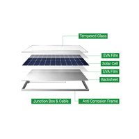 500w 550w 665w 700w 750w Niveau 1 Marque N-type Panneaux PV bifaciaux Module solaire bon prix