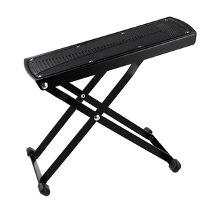 Repose-pieds pliable pour <span class=keywords><strong>guitare</strong></span>, tabouret à 6 hauteurs réglables avec embouts en caoutchouc et coussinet en caoutchouc antidérapant pour le soin de la <span class=keywords><strong>guitare</strong></span> et des ongles - Product Image 1