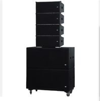 DBK Enceintes Line Array Professionnelles Double 10 Pouces avec Subwoofer 18 Pouces, Système Passif pour Scène et Mariages, Gamme Complète