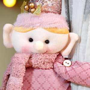 Décorations de rideaux de Noël en gros 2025 pour produits et cadeaux : Adorables ornements Bonhomme de neige, Vieil homme, Élan - Product Image 6