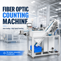 Machine de comptage de fibres optiques à alimentation automatique, machine de comptage de pièces à grande vitesse pour vis, connecteurs, petites fixations et quincaillerie.