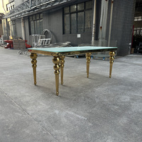 Mesa Rectangular de Acero Inoxidable para Banquetes, Bodas, Eventos y Hoteles, Venta al Por Mayor