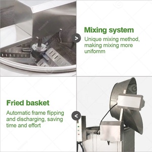 Frito <span class=keywords><strong>de</strong></span> plátano frito automático Garri gran industria freidora <span class=keywords><strong>Puri</strong></span> anacardo yuca cacahuete máquina para freír - Product Image 4