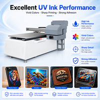 Imprimante UV à plat haut de gamme Refinecolor A1 6090 pour autocollants UV DTF, coques de téléphone, patchs de balles de golf, machine d'impression acrylique avec support CCD