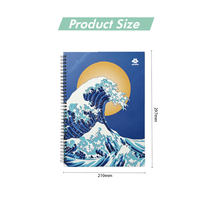 Cuaderno Espiral Doble con Tapa Dura A4 Personalizado al por Mayor, Diseño de Estilo Chino, Libro para Estudiantes