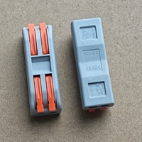 Connecteur de câblage à levier PCT-2-2 2 entrées 2 sorties 32A 250V, bornier électrique à connexion rapide pour fils de 0,2-2,5 mm²