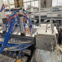 Ligne d'extrusion à double vis entièrement automatique légère et creuse pour la fabrication de panneaux muraux en PE/HDPE, haute productivité