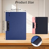 Carpeta Portapapeles A4 Plegable con Tapa, Carpeta Portapapeles para Enfermería, Carpeta Plegable con Tapa para Archivos, Folio para Oficina de Enfermería