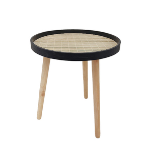 <strong>Round</strong> <strong>Tray</strong> Coffee <strong>Table</strong> Modern <strong>Round</strong> Center <strong>Table</strong> Modern Living Room Coffee Wood <strong>Tables</strong> With Solid Wood Leg Storage <strong>Tray</strong> - Product Image 3