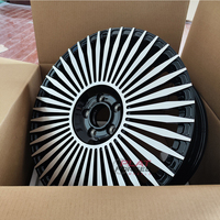 Jantes en alliage forgé 6061-T6 Aero Turbine personnalisées, face usinée argentée, 20, 21, 22 pouces, jantes légères pour Mercedes EQS BMW