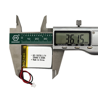 Batteries au lithium polymère personnalisées en gros UFX 32735 250mAh 3.7V MSDS, cellules de poche Lipo, batterie lithium-ion OEM/ODM