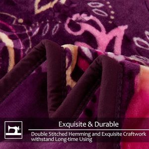 Tùy chỉnh 2 <span class=keywords><strong>ply</strong></span> Reversible raschel chăn sang trọng ấm chăn nặng Hàn Quốc Faux Mink Fleece chăn - Product Image 6