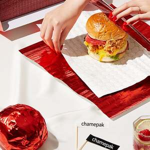 Customized Color Eco-Friendly Grease Proof Food Grade Baking Aluminum Foil Insulation <b>Wrap</b> Cake Bread Barbecue Roast Fish Pizza - Product Image 4