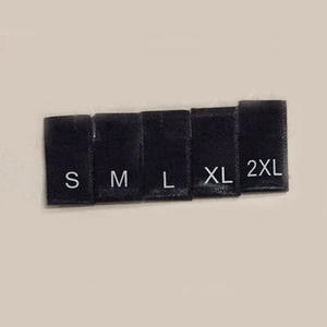 S M L XL XXL XXXL Neck Size Label <b>Tags</b> Woven Label <b>Tag</b> for Garments Clothing Labels Size <b>Tags</b> - Product Image 6